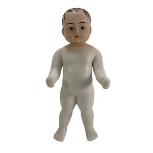 White Porcelain 12.5" Chubby Doll Hand Painted Face‎ Japan Vintage AA Importing